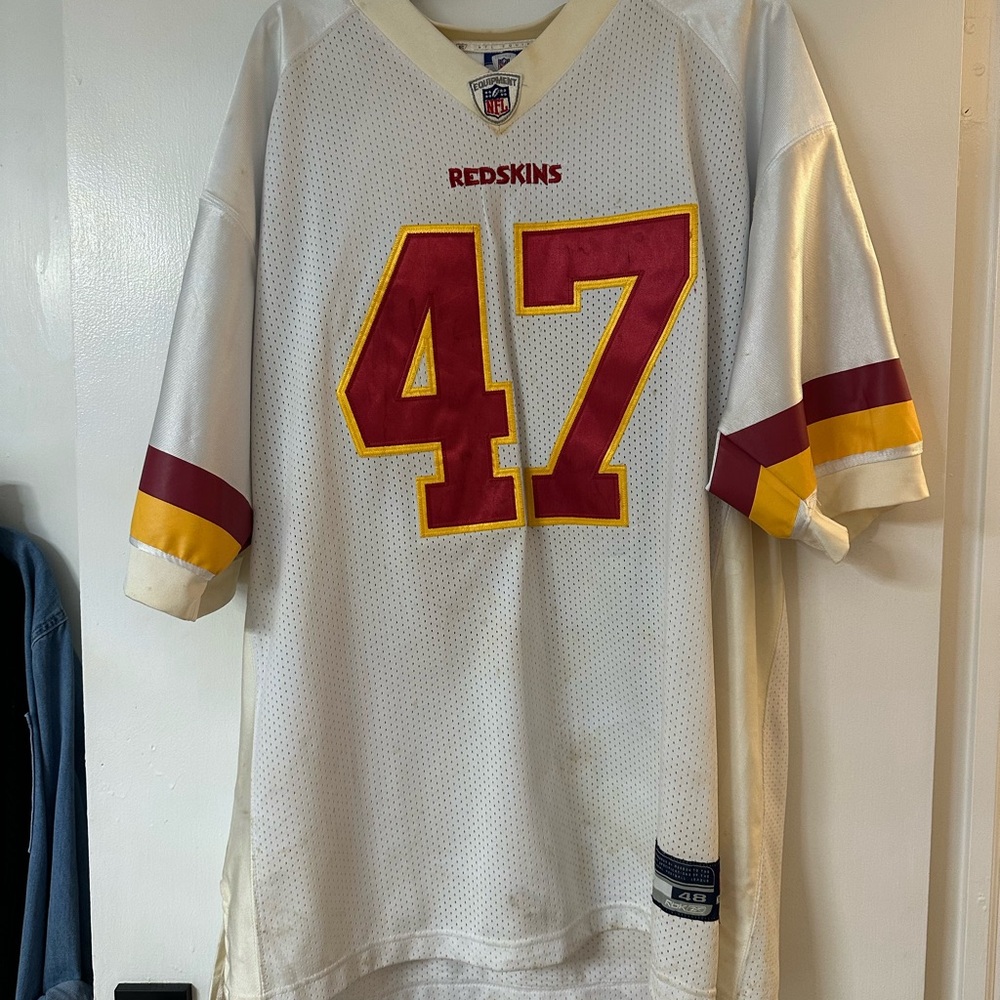Cooley Redskins White Jersey
